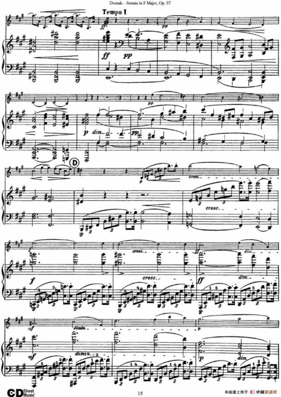 Violin Sonata Op.57（小提琴+钢琴伴奏）