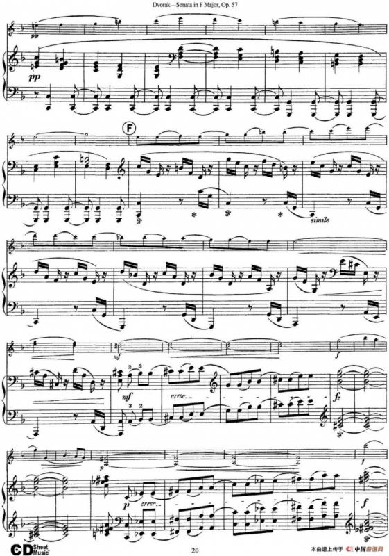 Violin Sonata Op.57（小提琴+钢琴伴奏）