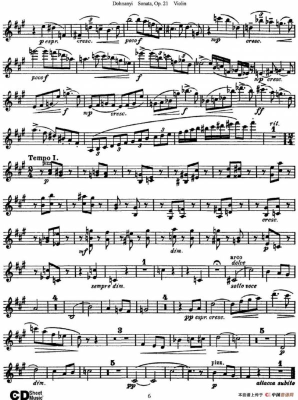 Dohnanyi Sonata Op.21