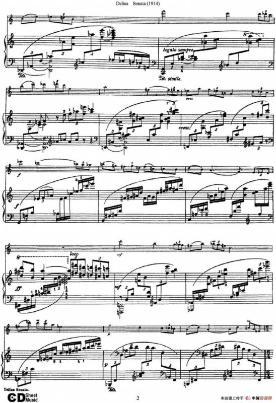 Delius Sonata（小提琴+钢琴伴奏）