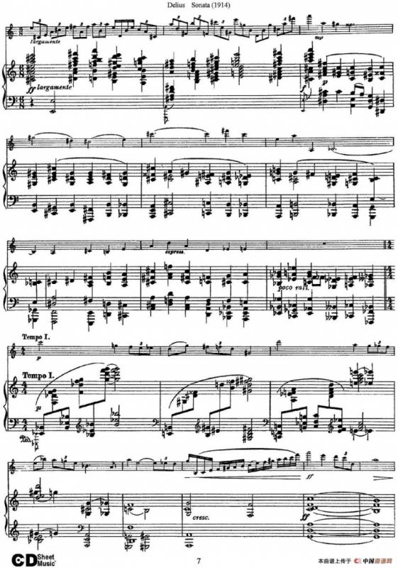 Delius Sonata（小提琴+钢琴伴奏）