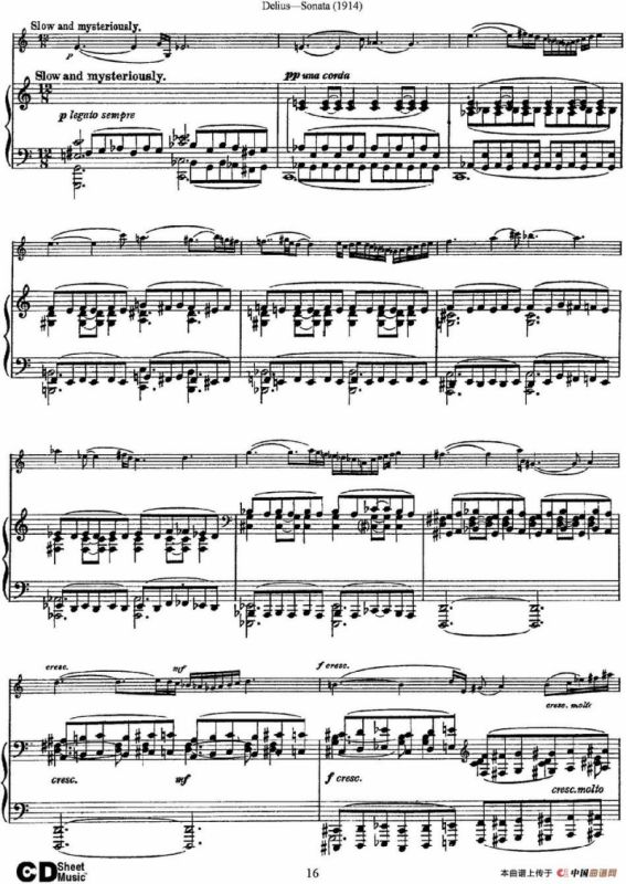 Delius Sonata（小提琴+钢琴伴奏）