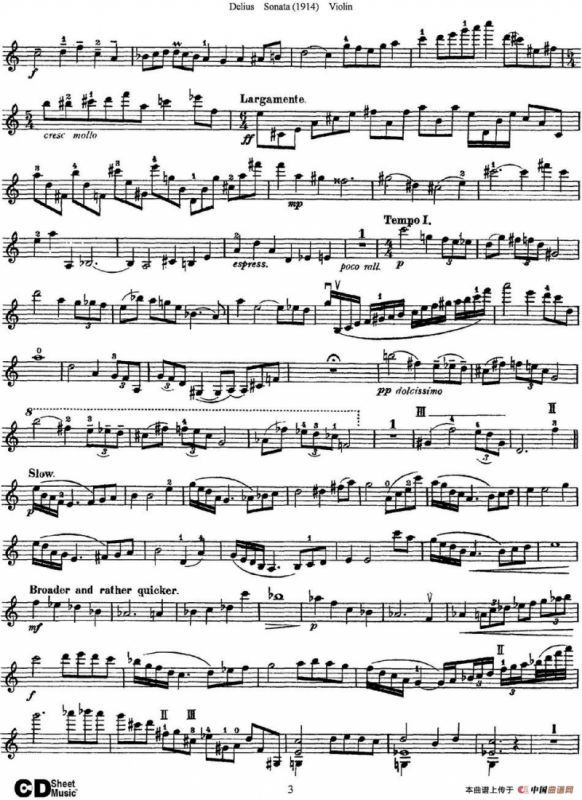 Delius Sonata
