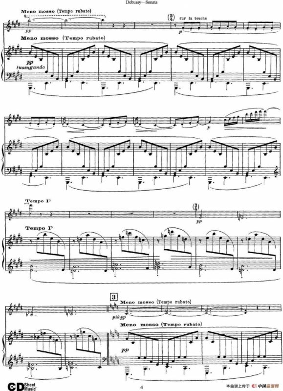 Debussy Sonata（小提琴+钢琴伴奏）