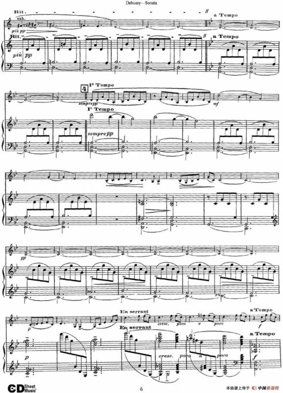 Debussy Sonata（小提琴+钢琴伴奏）