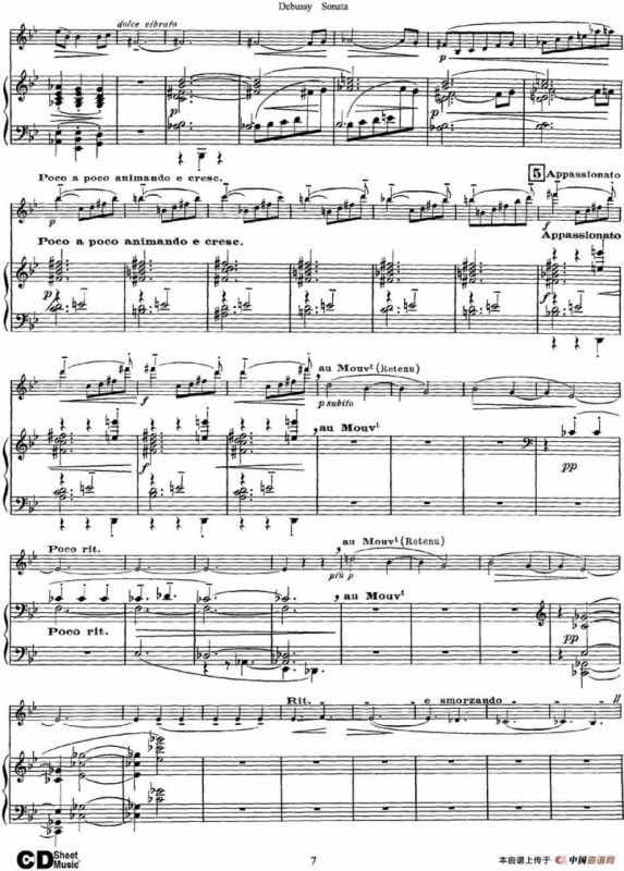 Debussy Sonata（小提琴+钢琴伴奏）