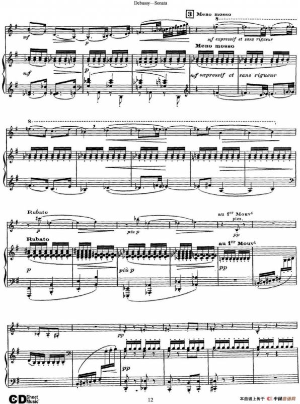 Debussy Sonata（小提琴+钢琴伴奏）