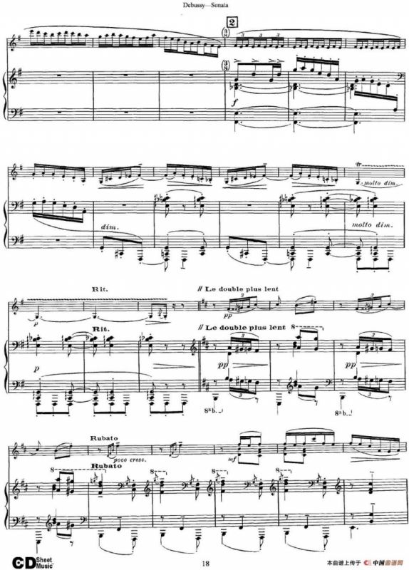 Debussy Sonata（小提琴+钢琴伴奏）