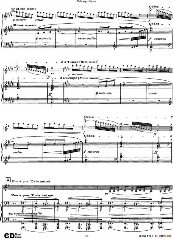 Debussy Sonata（小提琴+钢琴伴奏）