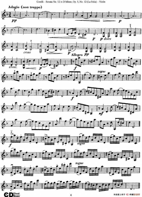 Sonata No.12 in D Minor Op.5 No.12