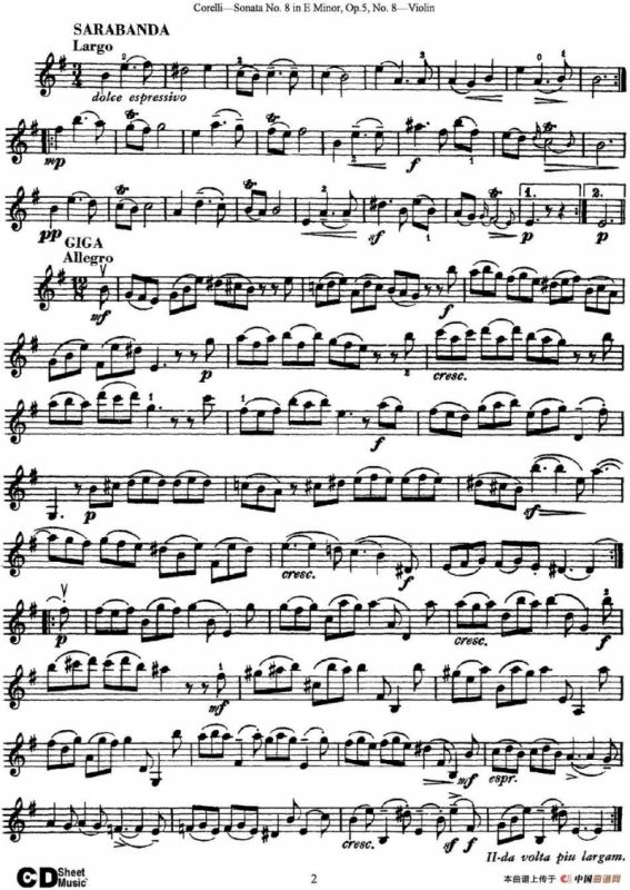 Sonata No.8 in E MinorOp.5 No.8