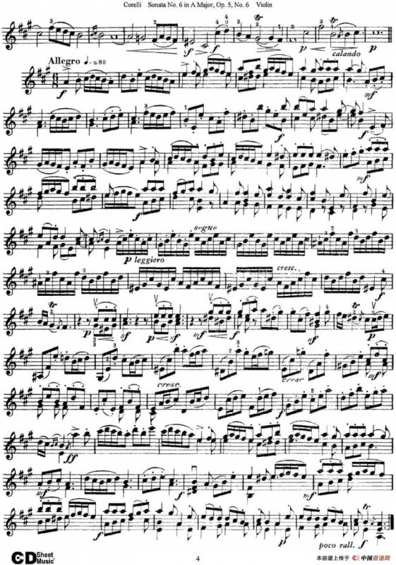 Sonata No.6 in A Major Op.5 No.6