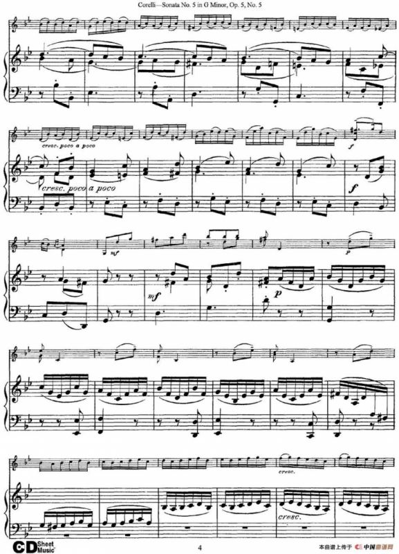 Sonata No.5 in G MinorOp.5 No.5（小提琴+钢琴伴奏）