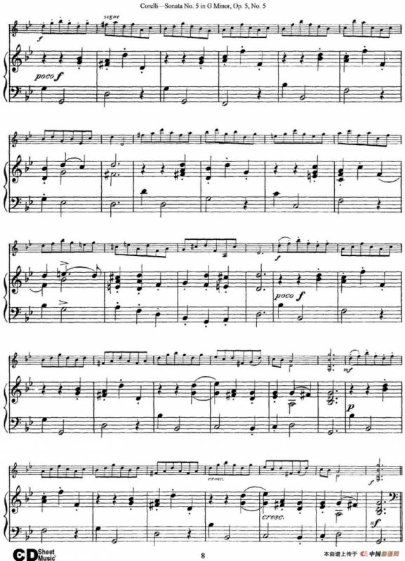 Sonata No.5 in G MinorOp.5 No.5（小提琴+钢琴伴奏）