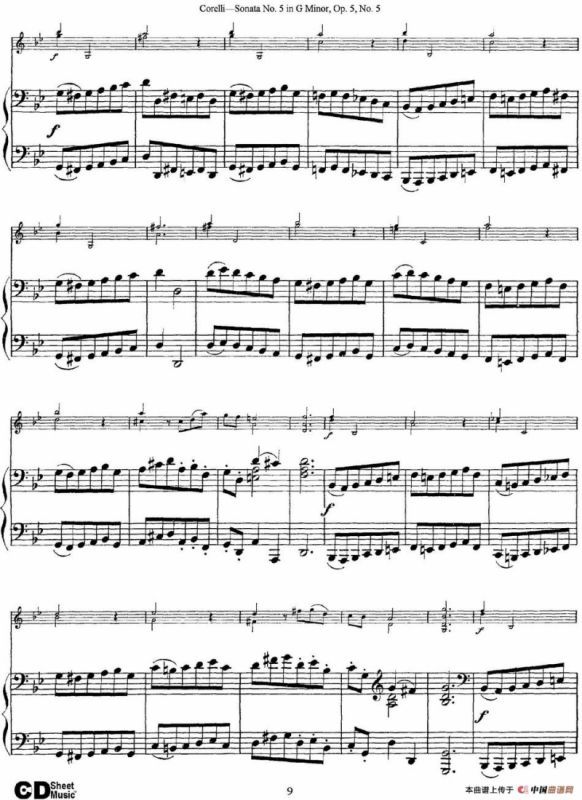 Sonata No.5 in G MinorOp.5 No.5（小提琴+钢琴伴奏）