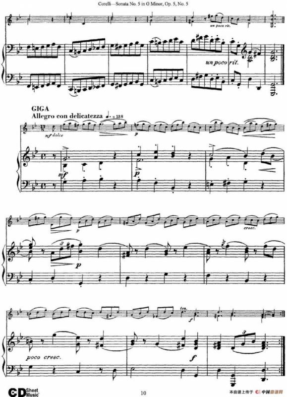 Sonata No.5 in G MinorOp.5 No.5（小提琴+钢琴伴奏）