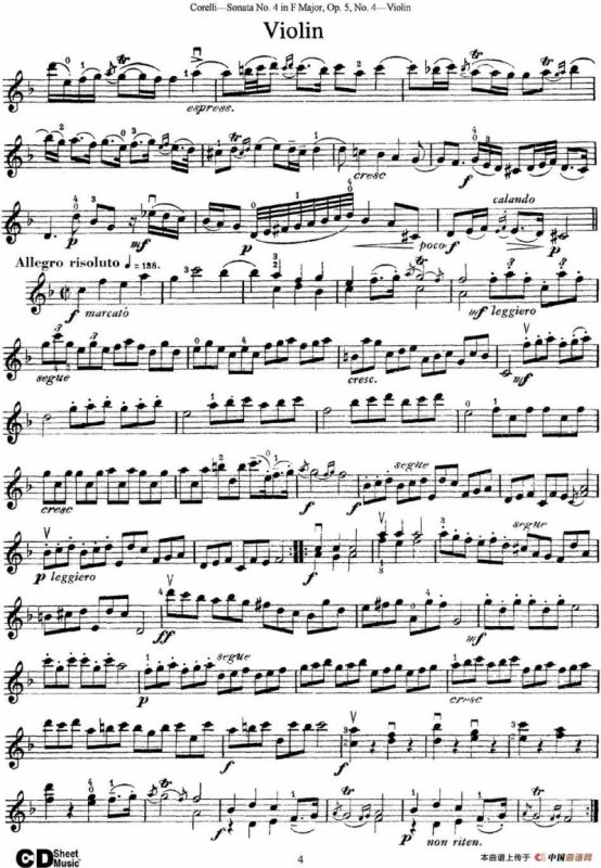 Sonata No.4 in F MajorOp.5 No.4