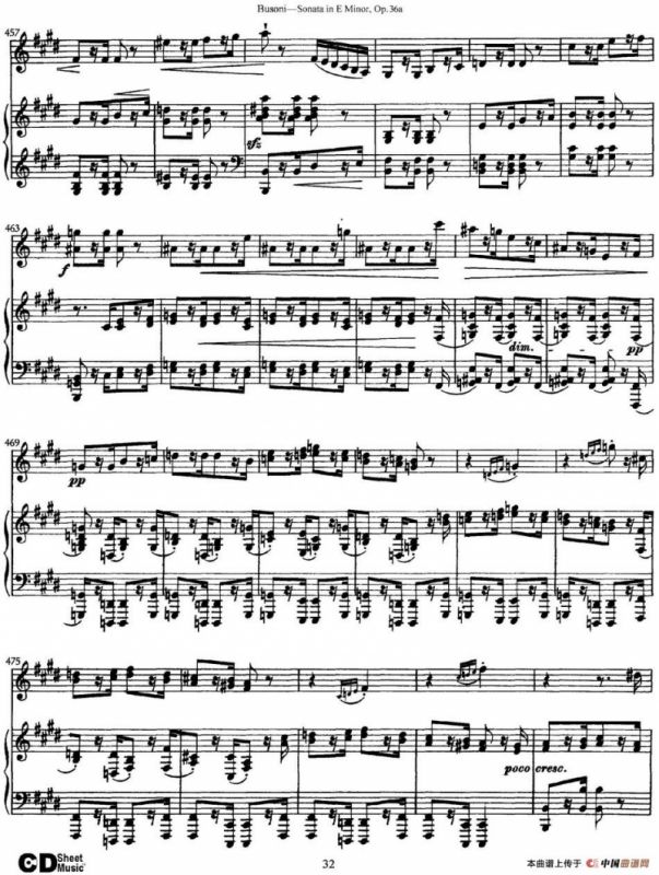 Violin Sonata No.2 in E Minor Op.36（小提琴+钢琴伴奏）