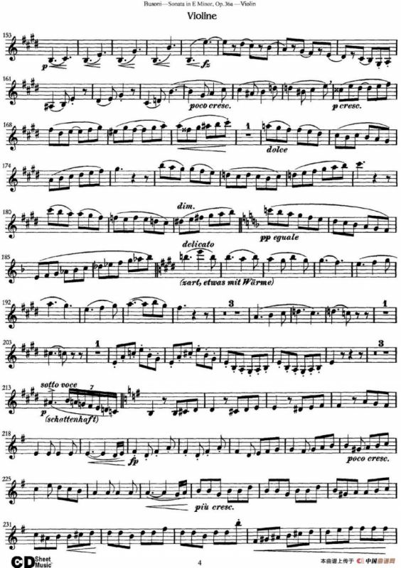 Violin Sonata No.2 in E Minor Op.36