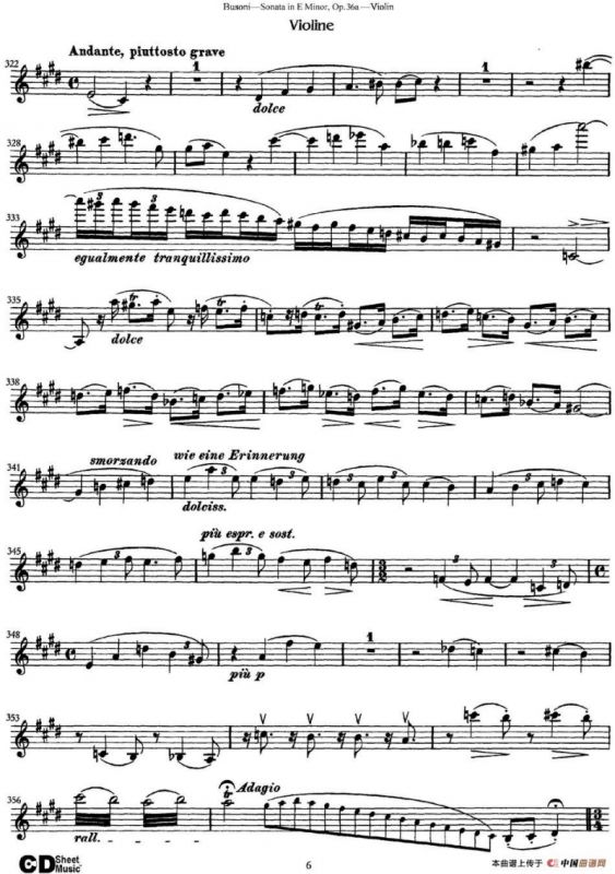 Violin Sonata No.2 in E Minor Op.36