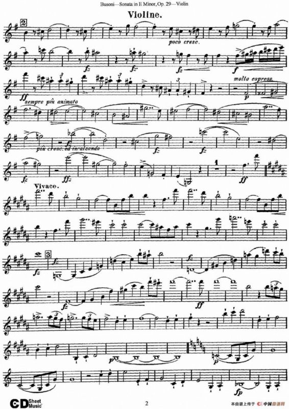 Violin Sonata No.1 in E Minor Op.29