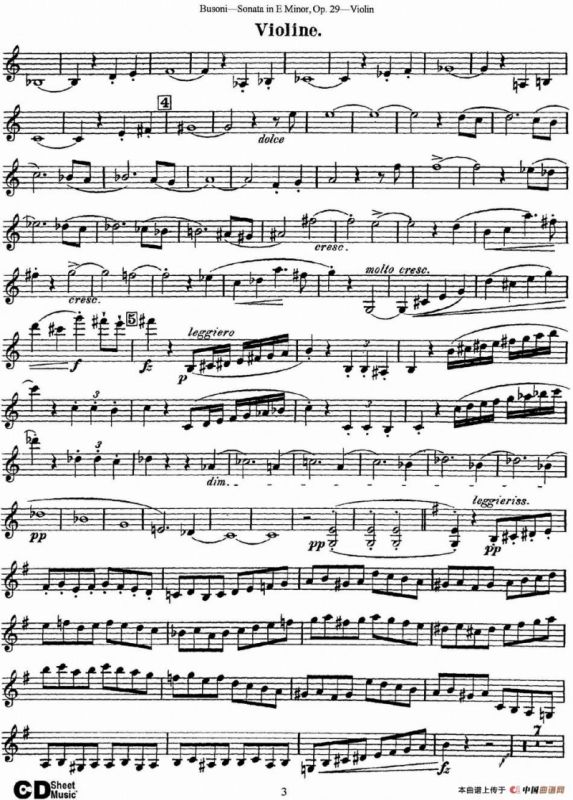 Violin Sonata No.1 in E Minor Op.29