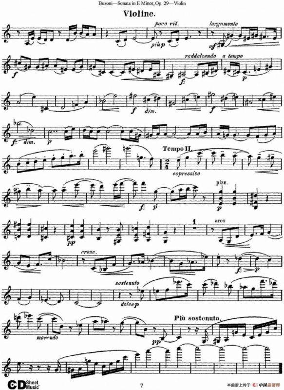 Violin Sonata No.1 in E Minor Op.29