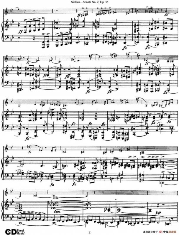 Violin Sonata No.2 Op.35（小提琴+钢琴伴奏）