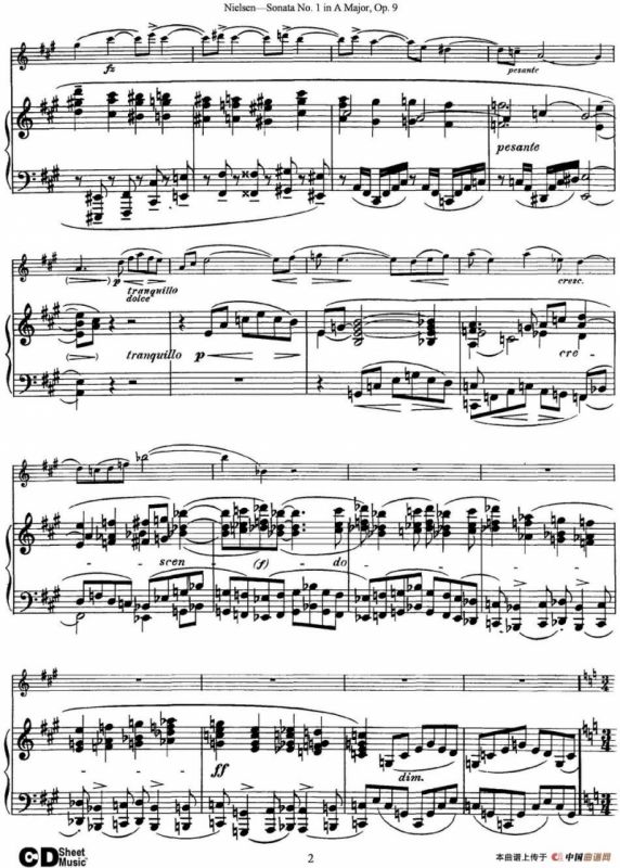 Violin Sonata No.1 in A Major Op.9（小提琴+钢琴伴奏）