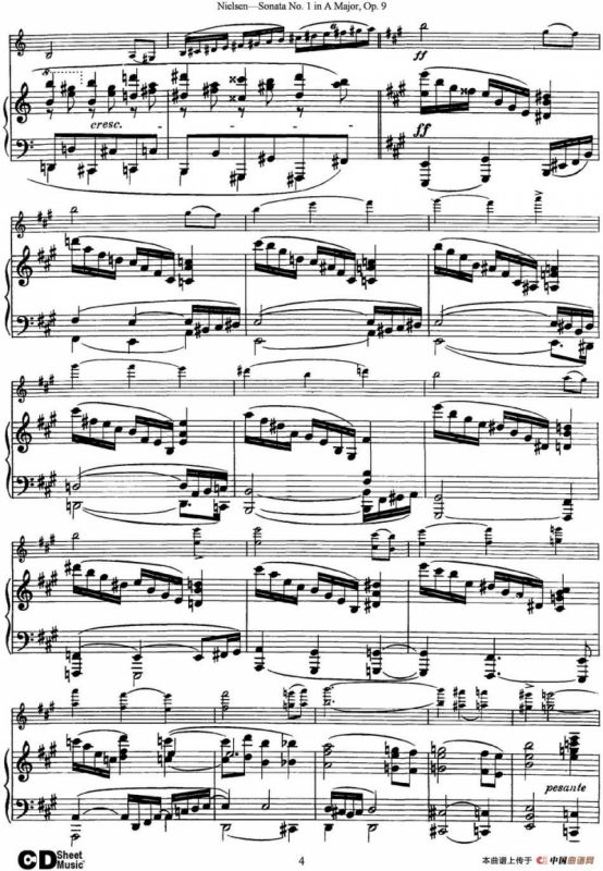 Violin Sonata No.1 in A Major Op.9（小提琴+钢琴伴奏）