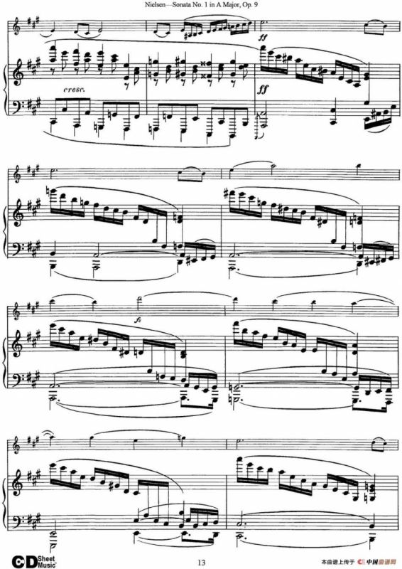 Violin Sonata No.1 in A Major Op.9（小提琴+钢琴伴奏）