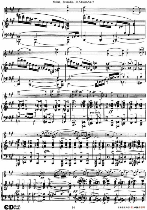 Violin Sonata No.1 in A Major Op.9（小提琴+钢琴伴奏）