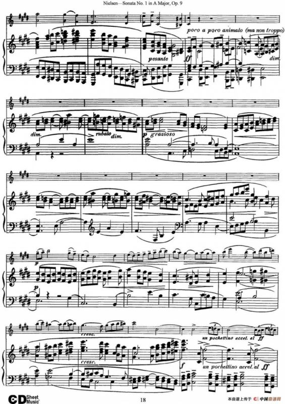 Violin Sonata No.1 in A Major Op.9（小提琴+钢琴伴奏）