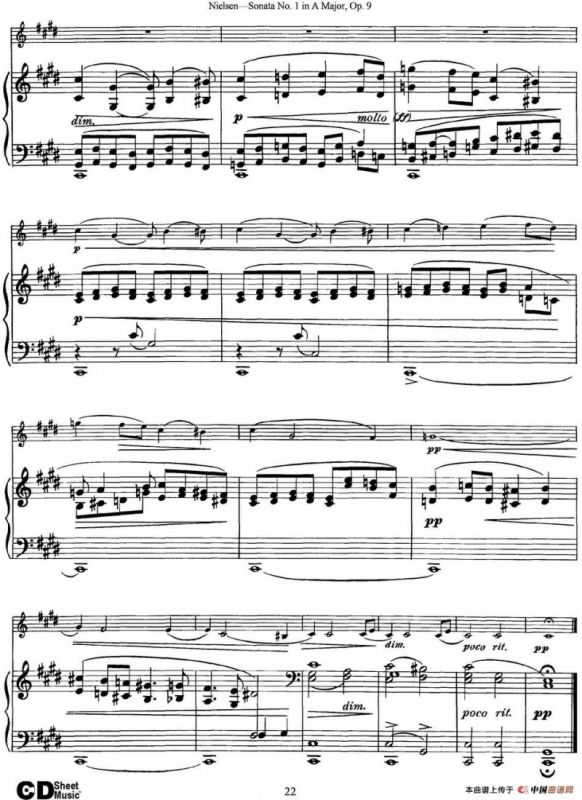 Violin Sonata No.1 in A Major Op.9（小提琴+钢琴伴奏）