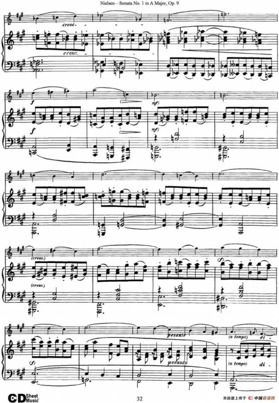 Violin Sonata No.1 in A Major Op.9（小提琴+钢琴伴奏）