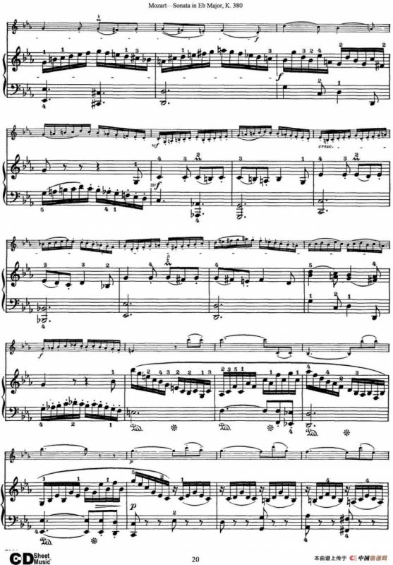 Violin Sonata in Eb Major K.380（小提琴+钢琴伴奏）