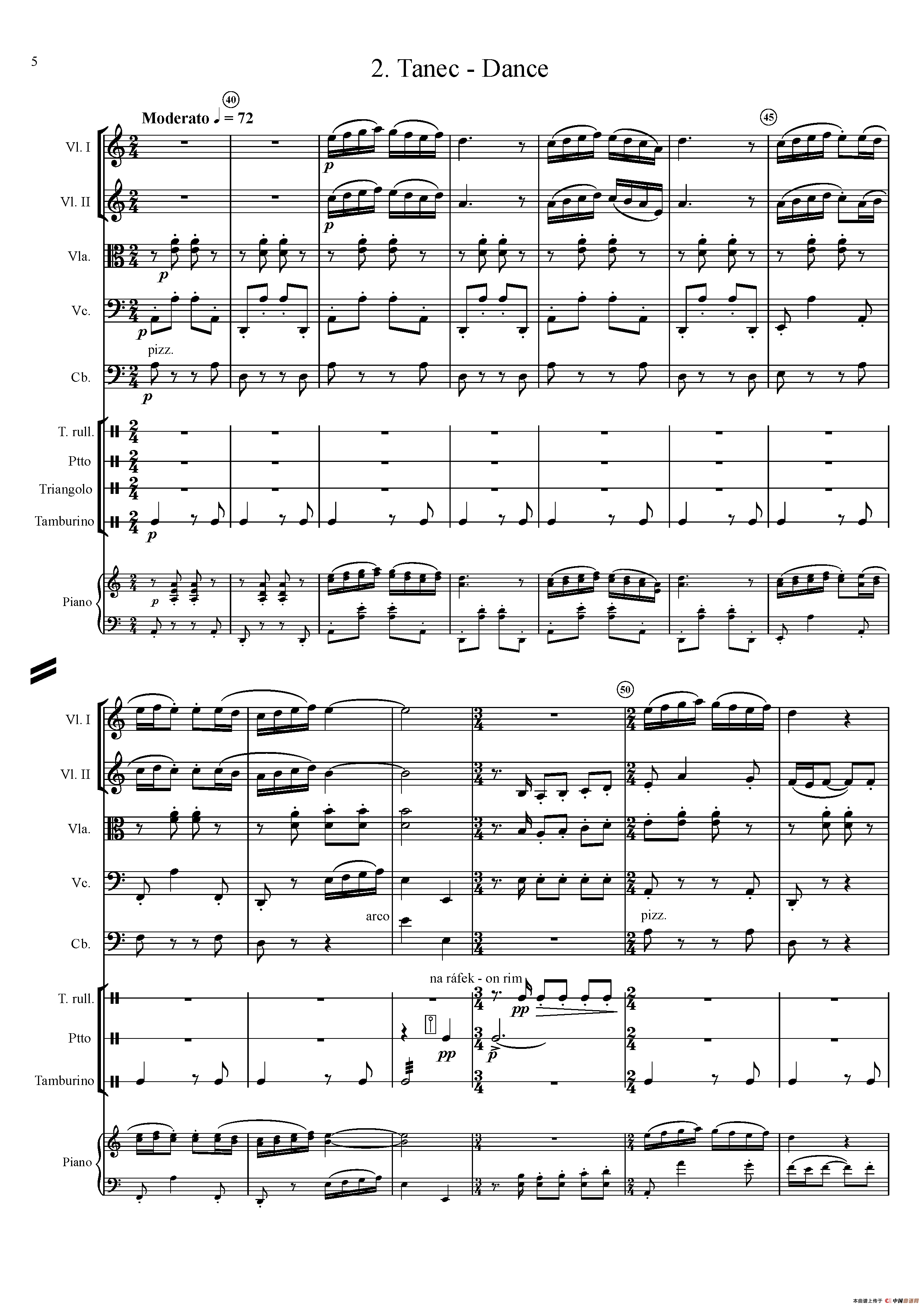 Ivo Blaha Zamecka suita - Full Score（城堡套曲）