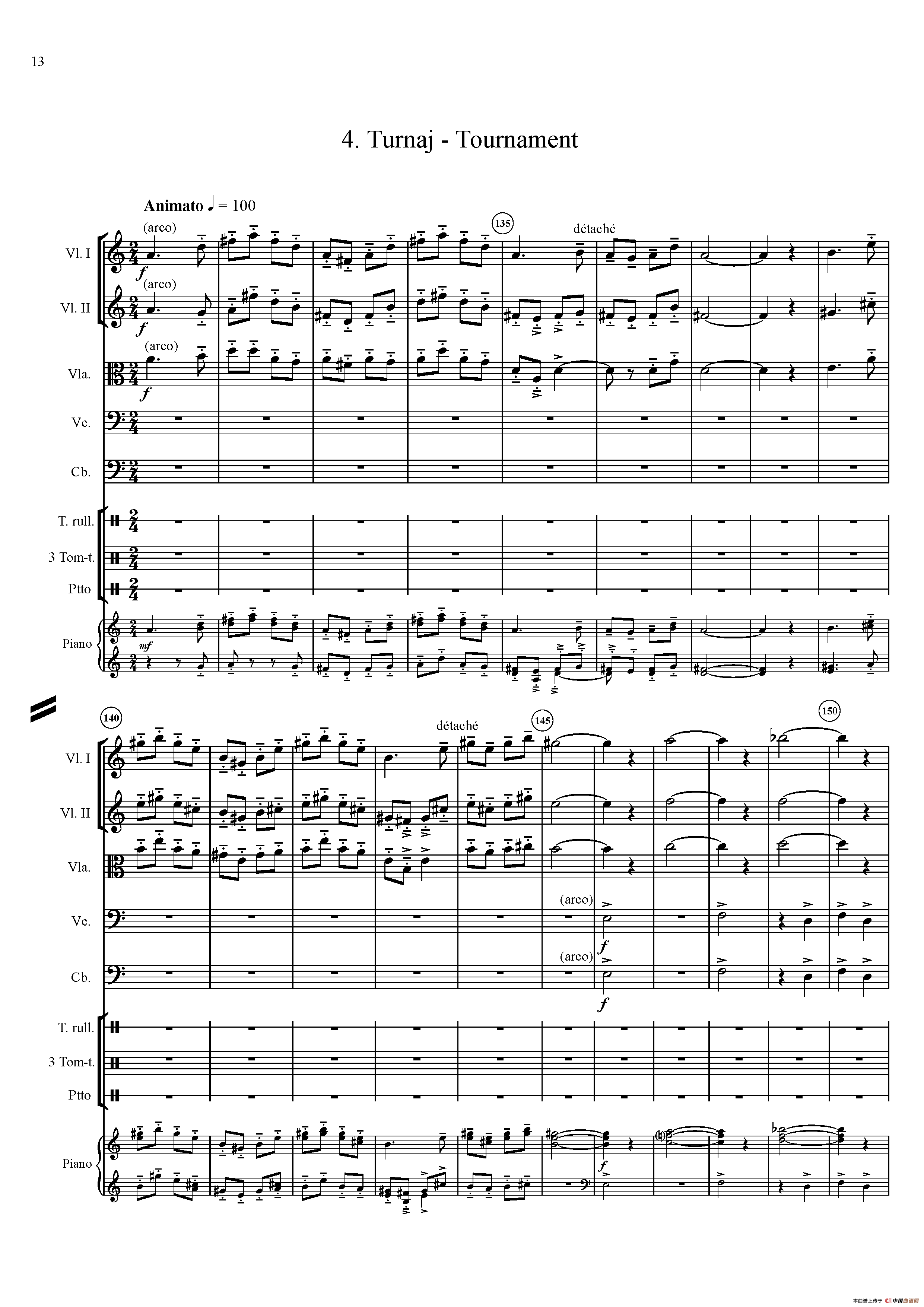Ivo Blaha Zamecka suita - Full Score（城堡套曲）