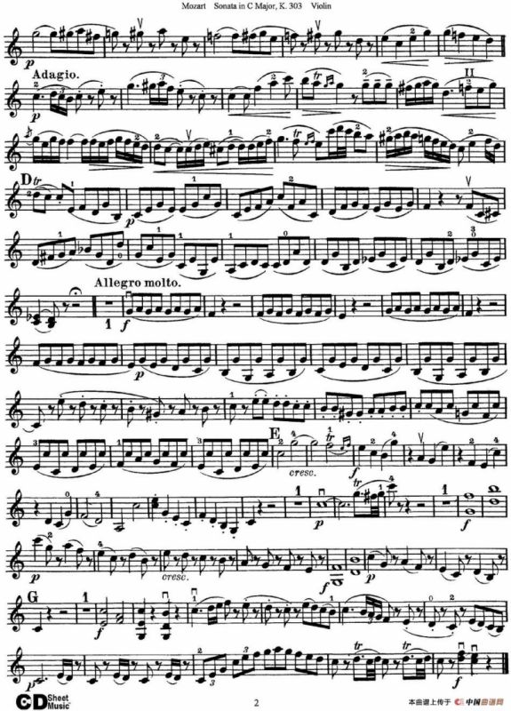 Violin Sonata in C Major K.303