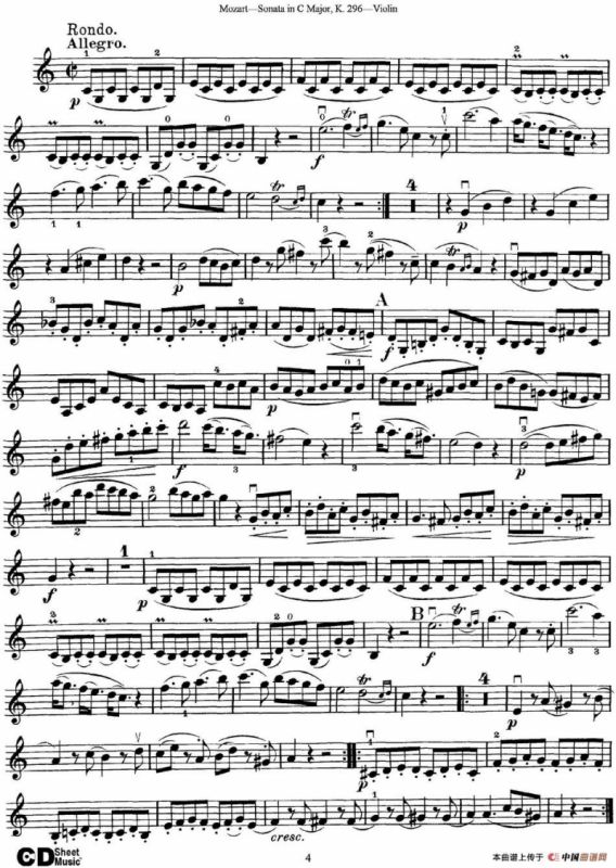 Violin Sonata in C Major K.296