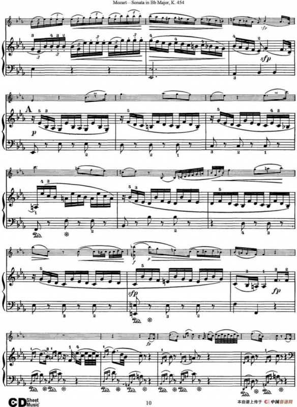 Violin Sonata in Bb Major K.454（小提琴+钢琴伴奏）