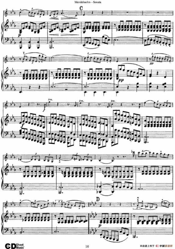 Mendelssohn Violin Sonata（小提琴+钢琴伴奏）