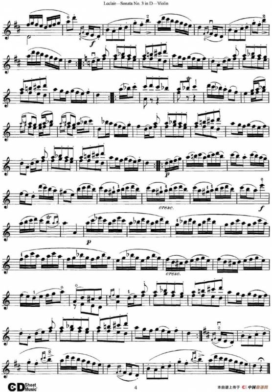 Violin Sonata No.3 In D Major