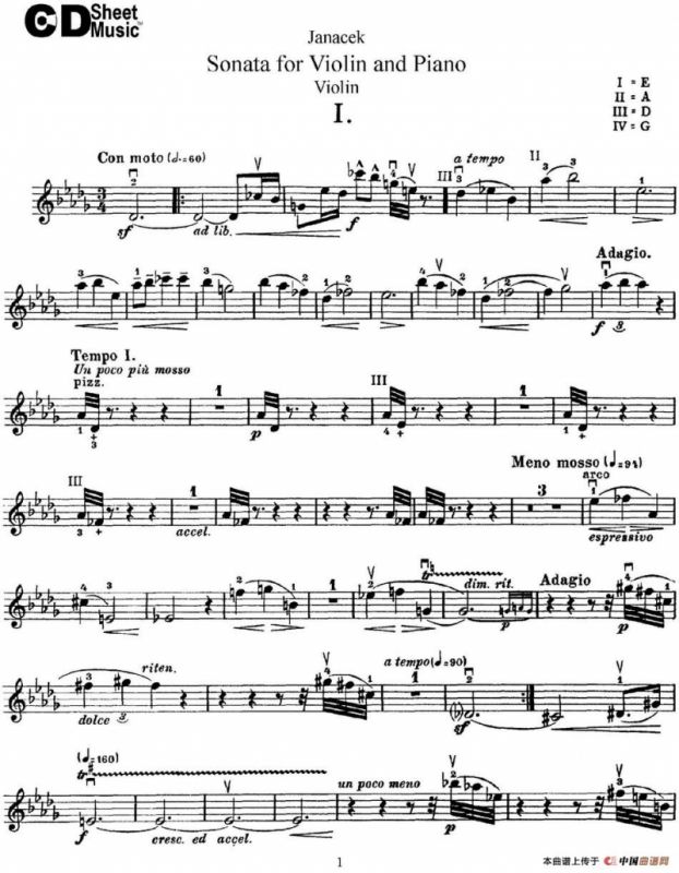 Janacek Sonata for Violin