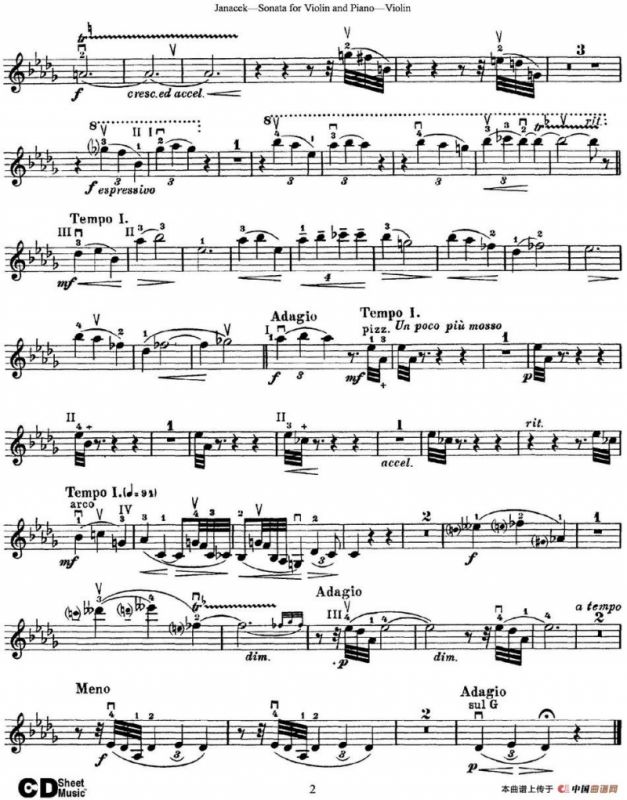 Janacek Sonata for Violin