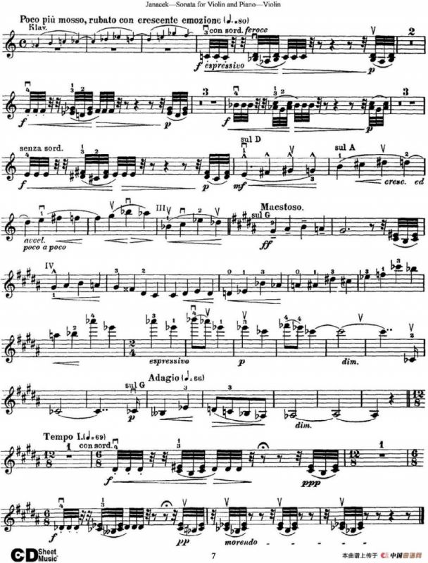 Janacek Sonata for Violin
