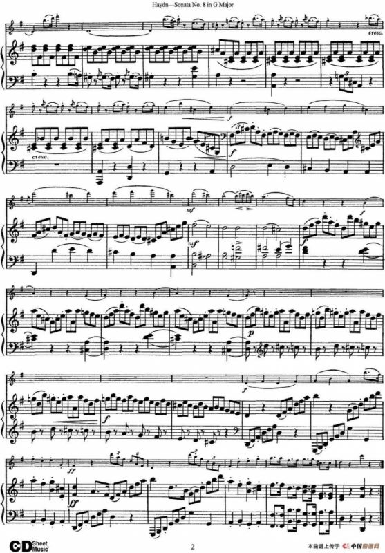 Violin Sonata No.8 in G Major（小提琴+钢琴伴奏）