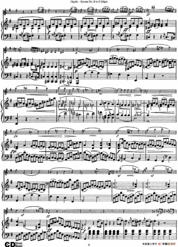 Violin Sonata No.8 in G Major（小提琴+钢琴伴奏）