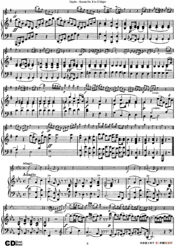 Violin Sonata No.8 in G Major（小提琴+钢琴伴奏）