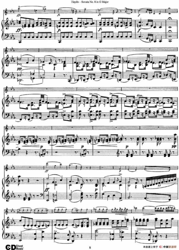 Violin Sonata No.8 in G Major（小提琴+钢琴伴奏）